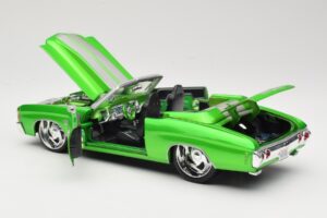 Chevrolet Chevelle SS Kabriolets Zaļš Maisto 1:18 31099 Metāls — attēls 5 no 8