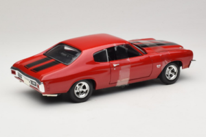 Chevrolet Chevelle SS Fast & Furious Sarkans Johnny Lightning 1:18 39578 Metāls — attēls 2 no 6