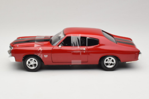 Chevrolet Chevelle SS Fast & Furious Sarkans Johnny Lightning 1:18 39578 Metāls — attēls 3 no 6