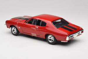 Chevrolet Chevelle SS Fast & Furious Sarkans Johnny Lightning 1:18 39578 Metāls — attēls 5 no 6