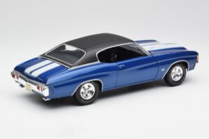 Chevrolet Chevelle SS 454 Zils Maisto 1:18 531886 Metāls — attēls 3 no 8