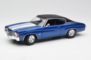 Chevrolet Chevelle SS 454 Zils Maisto 1:18 531886 Metāls