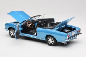 Chevrolet Corvair Monza Kabriolets Zils Road Signature 1:18 92498 Metāls — attēls 5 no 8