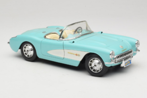 Chevrolet Corvette C1 Zils & Balts Bburago 1:18 3024-M2 Metāls — attēls 6 no 8