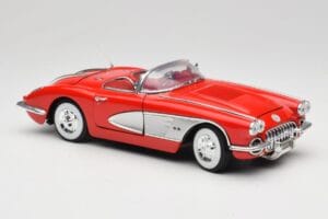 Chevrolet Corvette C1 Sarkans Motormax 1:18 73100TC Metāls — attēls 6 no 8
