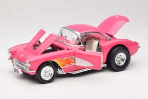Chevrolet Corvette C1 Gasser Rozā Road Legends 1:18 92019-R1 Metāls — attēls 2 no 8