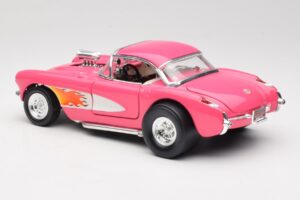 Chevrolet Corvette C1 Gasser Rozā Road Legends 1:18 92019-R1 Metāls — attēls 7 no 8