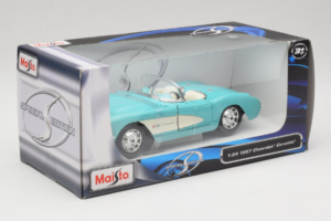 Chevrolet Corvette C1 Piparmētru Zaļš Maisto 1:24 31275 Metāls — attēls 2 no 3