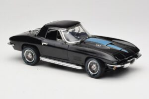 Chevrolet Corvette C2 Melns American Muscle 1:18 AMM1099/06 Metāls — attēls 6 no 8