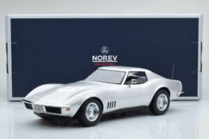 Chevrolet Corvette C3 Sudrabs Norev 1:18 189032 Metāls — attēls 6 no 6