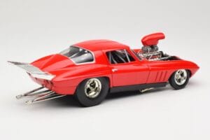 Chevrolet Corvette C3 Dragster Sarkans Hot Wheels 1:18 29226 Metāls — attēls 3 no 8