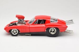Chevrolet Corvette C3 Dragster Sarkans Hot Wheels 1:18 29226 Metāls — attēls 4 no 8