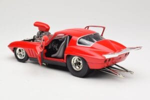 Chevrolet Corvette C3 Dragster Sarkans Hot Wheels 1:18 29226 Metāls — attēls 5 no 8