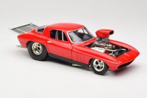 Chevrolet Corvette C3 Dragster Sarkans Hot Wheels 1:18 29226 Metāls — attēls 6 no 8