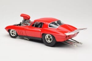 Chevrolet Corvette C3 Dragster Sarkans Hot Wheels 1:18 29226 Metāls — attēls 7 no 8