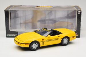 Chevrolet Corvette C4 Indianapolis 500 Pace Car Dzeltens Greenlight 1:18 11801-06 Metāls — attēls 8 no 8
