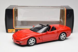 Chevrolet Corvette C5 Kabriolets Torch Sarkans Maisto 1:18 50318 Metāls — attēls 8 no 8