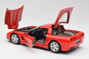 Chevrolet Corvette C5 Sarkans Bburago 1:18 3066 Metāls — attēls 5 no 8