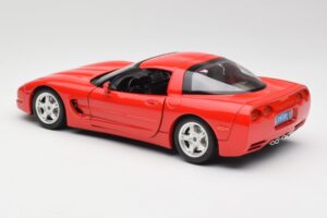 Chevrolet Corvette C5 Sarkans Bburago 1:18 3066 Metāls — attēls 7 no 8