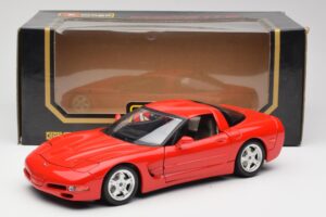 Chevrolet Corvette C5 Sarkans Bburago 1:18 3066 Metāls — attēls 8 no 8