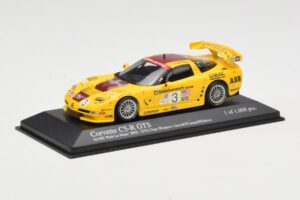 Chevrolet Corvette C5-R #3 R. Fellows / J. O'Connell / O. Gavin ALMS Petit Le Mans 2002 Minichamps 1:43 400021493 Metāls — attēls 2 no 4