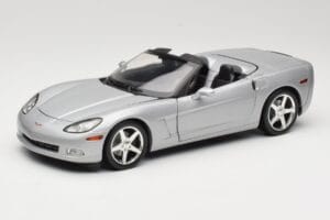 Chevrolet Corvette C6 Kabriolets Sudrabs Hot Wheels 1:18 B6052 Metāls