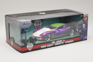 Chevrolet Corvette C6 Stingray The Joker With Figure Jada 1:24 253255020 Metāls — attēls 2 no 3