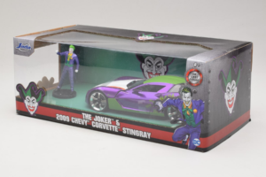 Chevrolet Corvette C6 Stingray The Joker With Figure Jada 1:24 253255020 Metāls — attēls 3 no 3