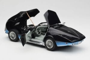 Chevrolet Corvette Manta Ray Zils AUTOart 1:18 71041 Metāls — attēls 5 no 8