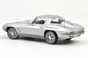 Chevrolet Corvette C2 Sting Ray Sebring Silver Norev 1:18 189052 Metāls — attēls 2 no 2