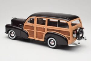 Chevrolet Fleetmaster Woody Melns & Wood Panels Maisto 1:18 43697545B Metāls — attēls 7 no 8