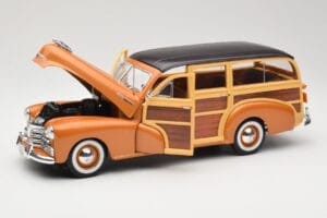 Chevrolet Fleetmaster Woody Zelts Maisto 1:18 56042 Metāls — attēls 2 no 8