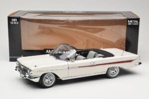 Chevrolet Impala Kabriolets Balts Sun Star 1:18 3405 Metāls — attēls 8 no 8