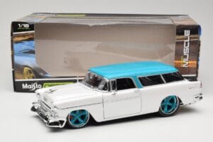Chevrolet Nomad Balts Maisto 1:18 32613 Metāls — attēls 8 no 8