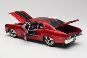 Chevrolet Nova SS Coupe Sarkans Maisto 1:18 31083-M1 Metāls — attēls 5 no 8