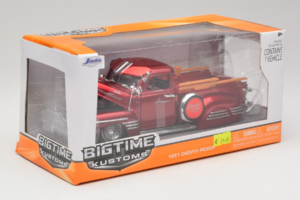 Chevrolet Pickup Bigtime Kustoms Sarkans Jada 1:24 96802 Metāls — attēls 2 no 3