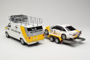 Opel Manta 400 Group B Rally Tour de Corse 1984 Ar Chevrolet G30 Servisa Furgonu Otto 1:18 OT491 Sveķi — attēls 2 no 13