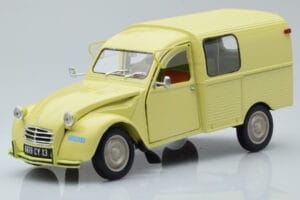 Citroen 2CV Furgonette AK350 Pastis Dzeltens Norev 1:18 181488 Metāls