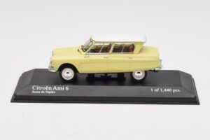 Citroen Ami 6 Dzeltens Balts Minichamps 1:43 400111661 Metāls