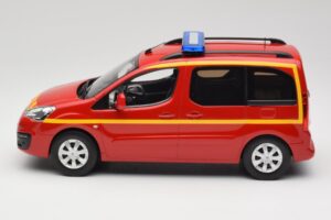 Citroen Berlingo II Pompiers Sarkans Norev 1:18 181641 Metāls — attēls 3 no 6