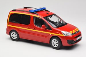 Citroen Berlingo II Pompiers Sarkans Norev 1:18 181641 Metāls — attēls 4 no 6