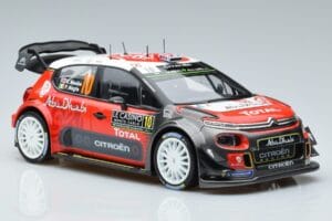 Citroen C3 WRC #10 K. Meeke / P. Nagle Rally Monte Carlo 2018 Norev 1:18 181636 Metāls — attēls 4 no 6