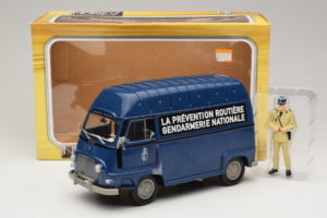 Citroen Estafette Gendarmerie Zils Ar Figūru Norev 1:18 185165 Metāls — attēls 6 no 6