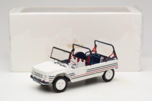Citroen Mehari Zils Balts Sarkans Norev 1:18 181805 Metāls — attēls 7 no 7