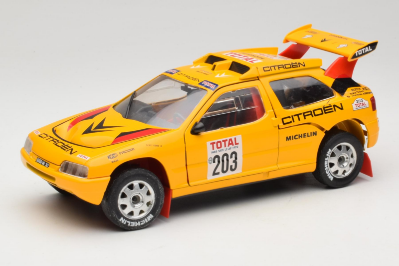 Citroen ZX Rallye Raid #203 1992 Solido 1:18 9003-N1 Metāls