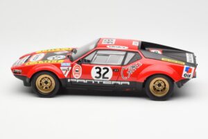 De Tomaso Pantera #32 Jaquemin / Deprez 24 Hours of Le Mans 1972 Kyosho 1:18 08855B Metāls — attēls 4 no 8