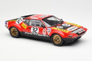 De Tomaso Pantera #32 Jaquemin / Deprez 24 Hours of Le Mans 1972 Kyosho 1:18 08855B Metāls — attēls 7 no 8
