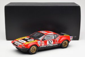 De Tomaso Pantera #32 Jaquemin / Deprez 24 Hours of Le Mans 1972 Kyosho 1:18 08855B Metāls — attēls 8 no 8
