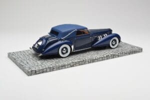 Delage D8-120 Kabriolets Two Tone Zils Minichamps 1:18 107115132 Sveķi — attēls 2 no 6