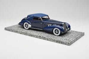 Delage D8-120 Kabriolets Two Tone Zils Minichamps 1:18 107115132 Sveķi — attēls 4 no 6